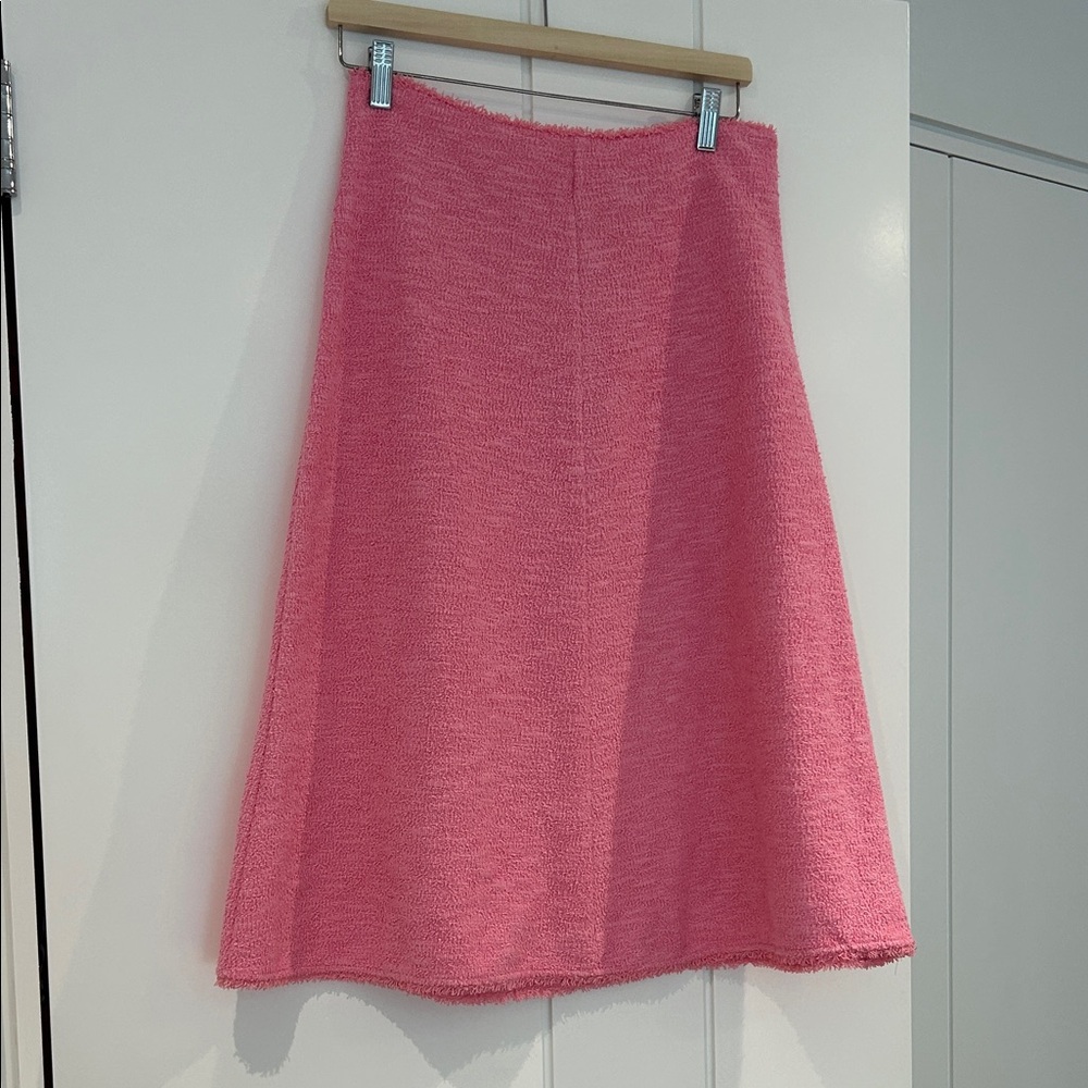 Zara Vibrant Pink Midi Skirt